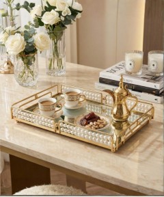 ZEYVE PEARL DESIGNED RECTANGULAR TRAY 40x27x6cm*6